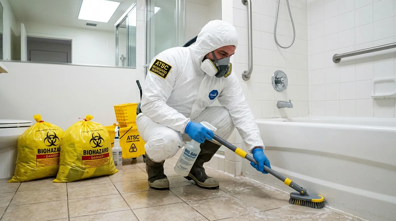 Decontamination equipment deployed for Blood Cleanup in Iona